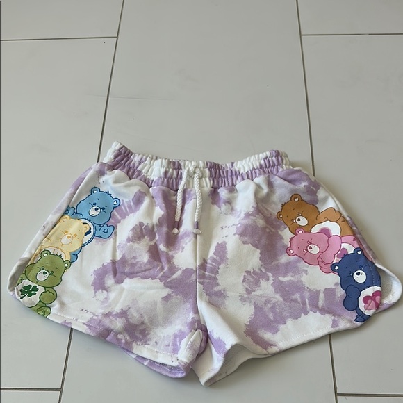 Zara Purple Tie-Dye Shorts with Bear Print girls 10 - Picture 2 of 5